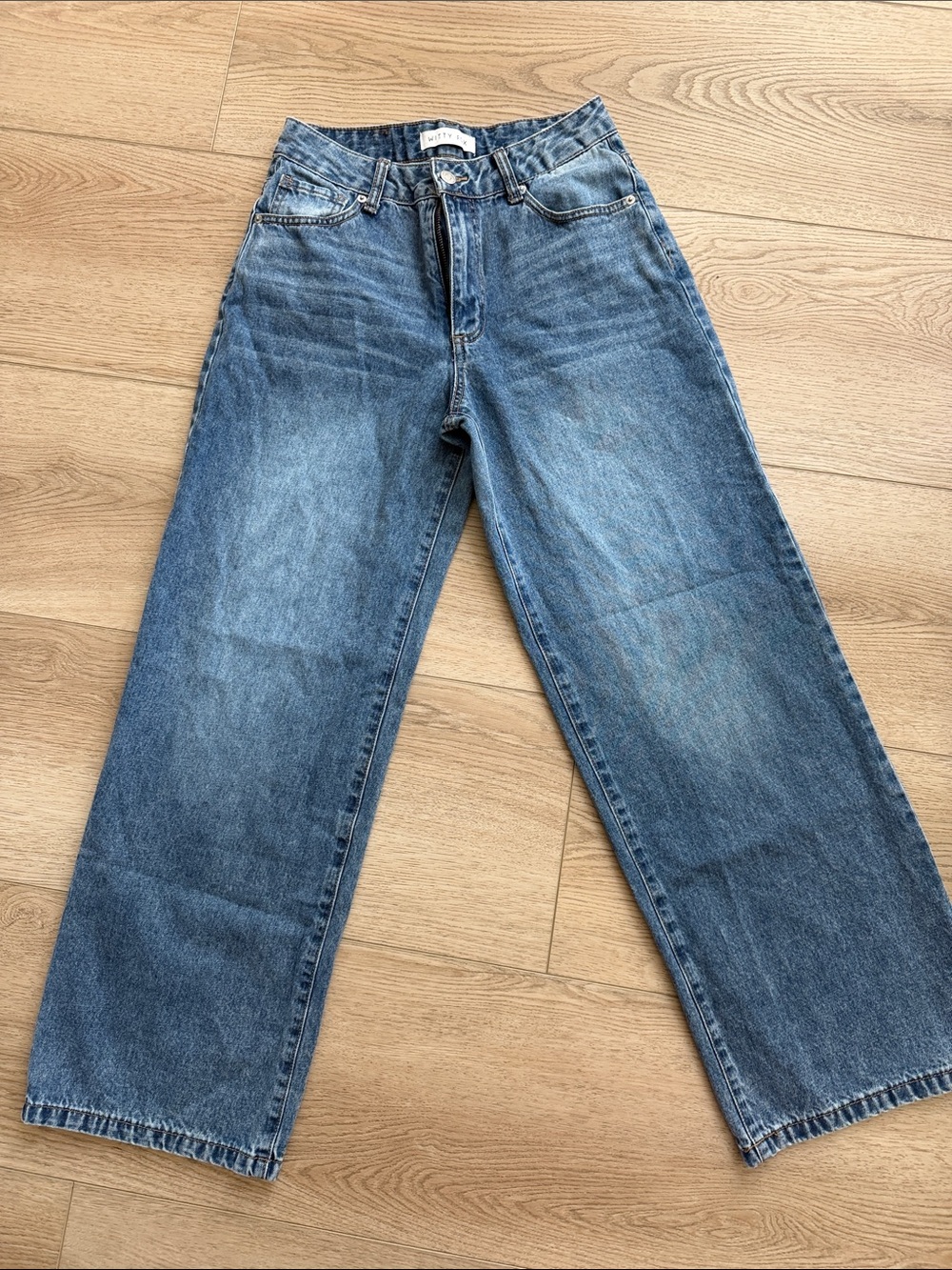 Witty fox High-Rise Wide-Leg Jeans in Blue Wash 29” inseam